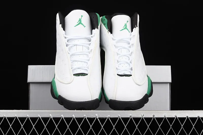 All categories Air Jordan Jordan series basketball shoes Air Jordan 13 G version Air Jordan 13 Retro AJ13 white and green 414571-113